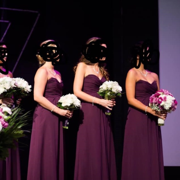 Floor-length strapless bridesmaid dress - Picture 3 of 3